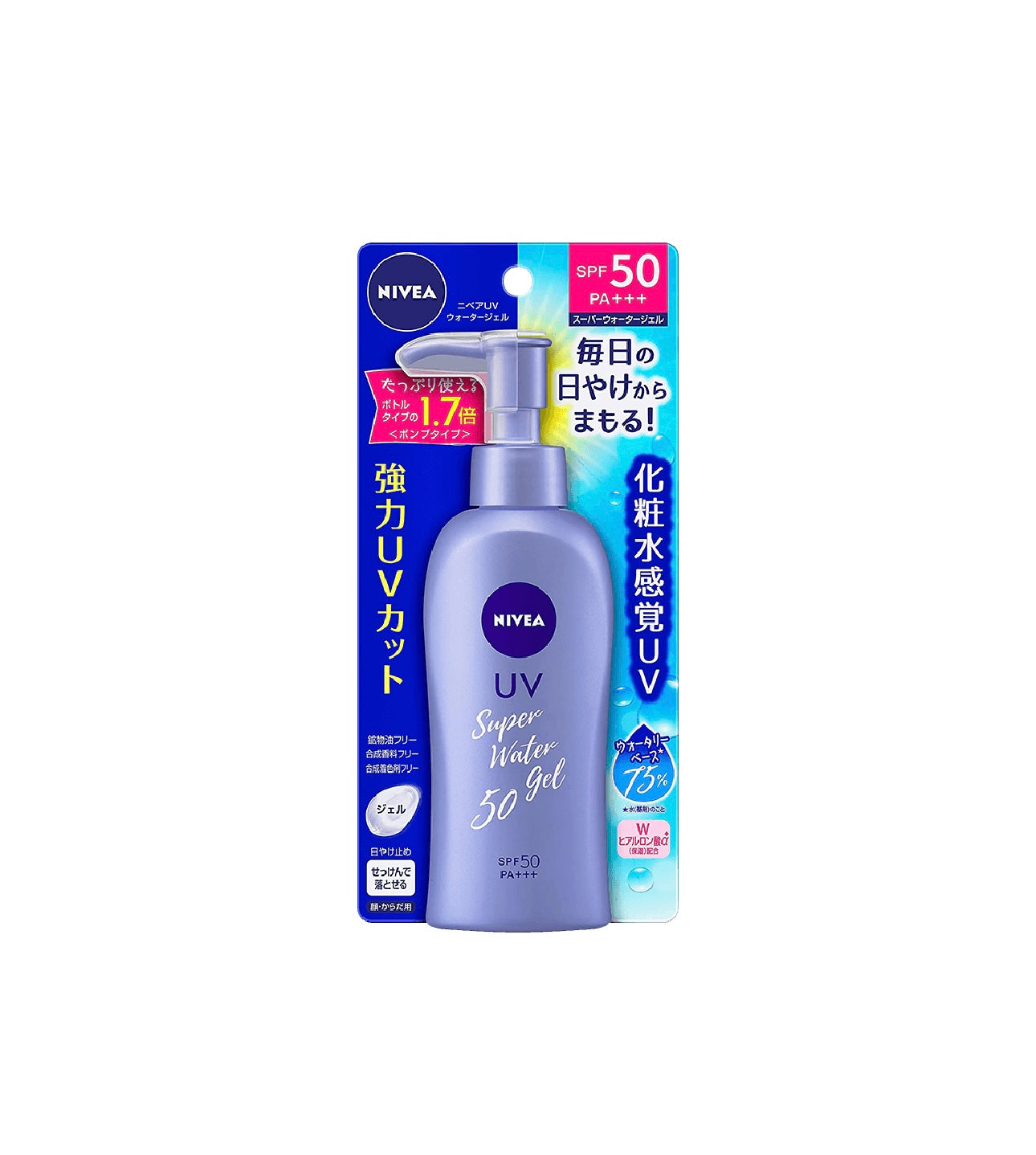 NIVEA Super Sun Protect Sunscreen Water Gel Face & Body Pump (140g)