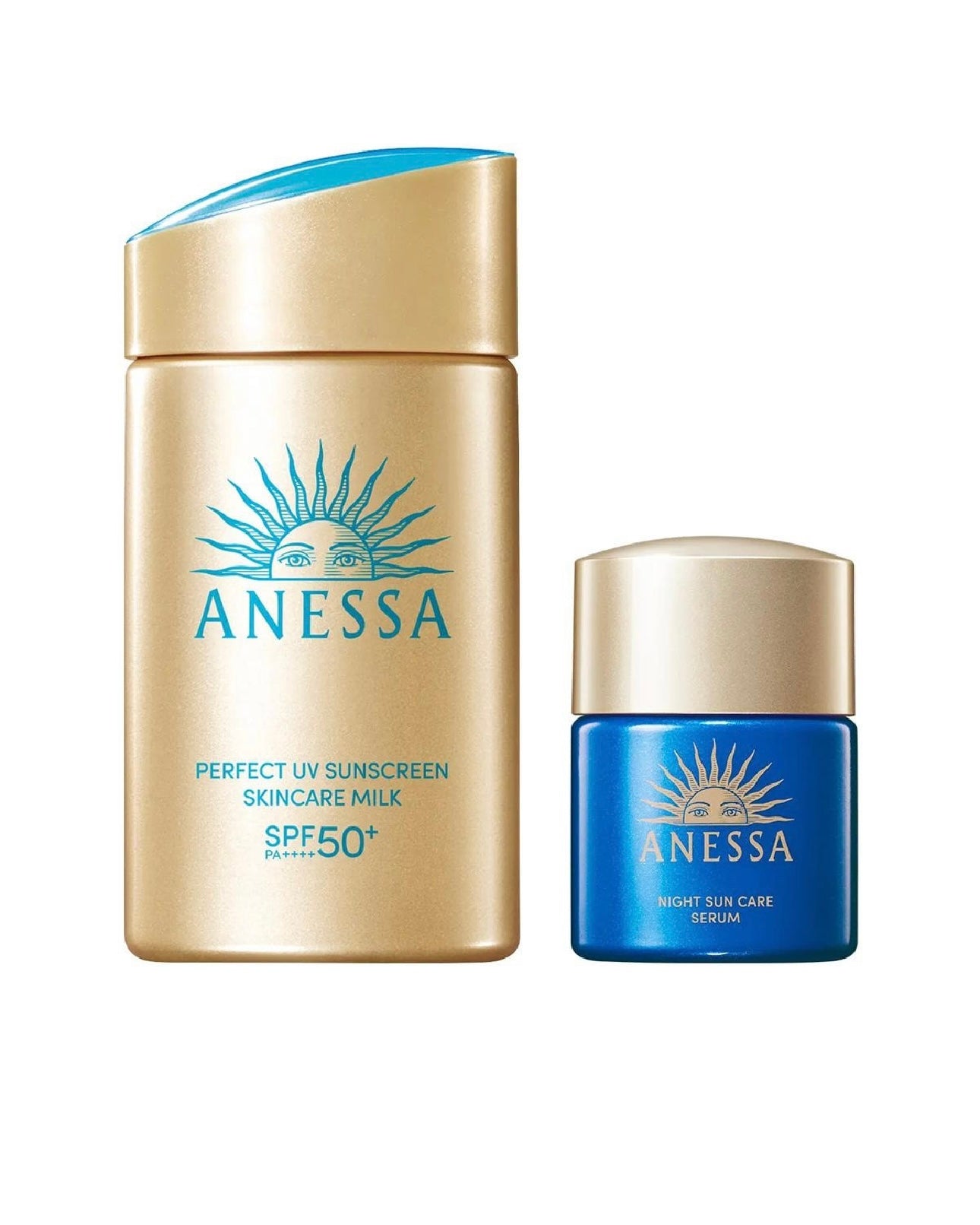 Anessa Perfect UV Sunscreen Skincare Milk (60ml) + Night Care Serum (12ml)